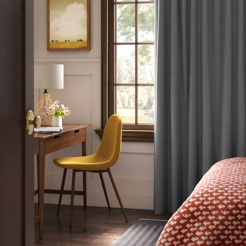 2pk 50"x84" Blackout Aruba Curtain Panels Charcoal Gray - Image 2