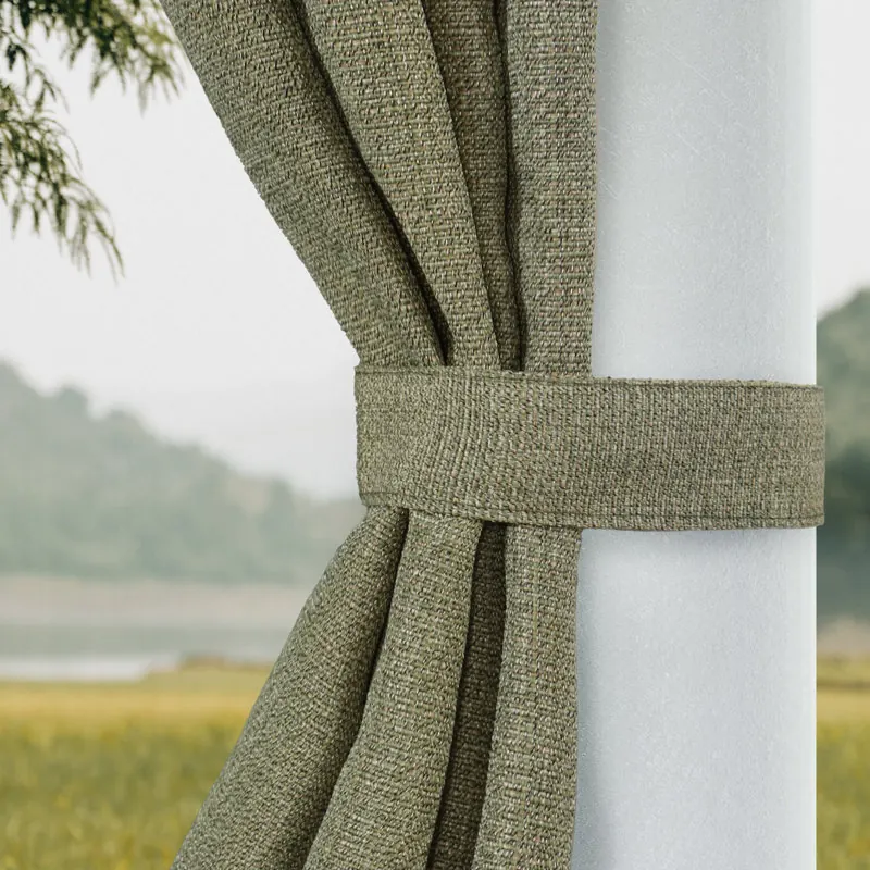 Ailyne Outdoor Gobi Tweed Woven UV Protected Privacy Grommet Panel - Image 2