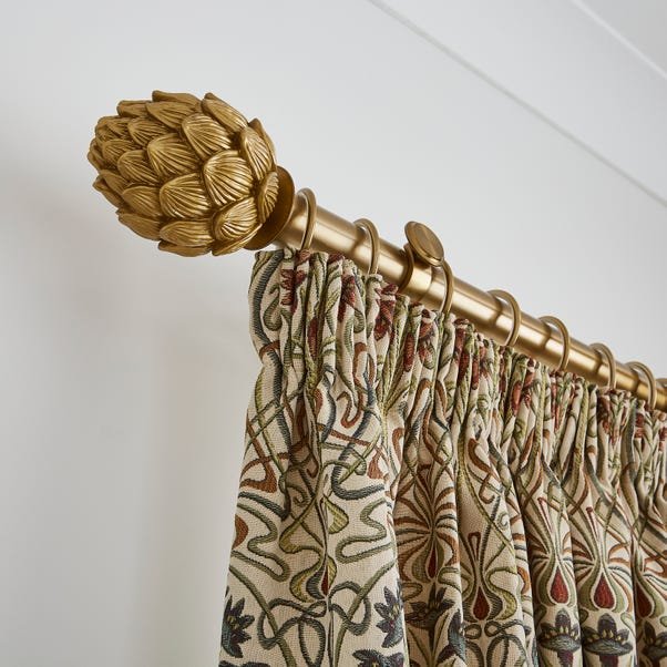 Artichoke Fixed Metal Eyelet Curtain Rod - Image 2