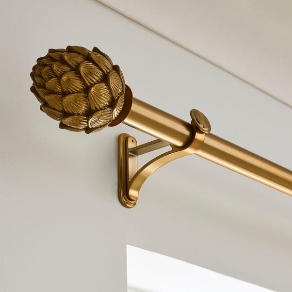 Artichoke Fixed Metal Eyelet Curtain Rod