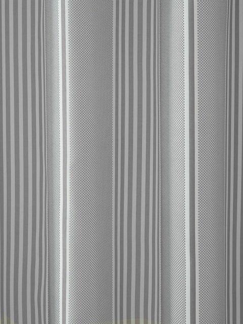 Catherine Lansfield Silver Textured Stripe Shower Curtain 2
