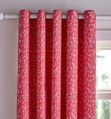 Ditsy Frill Blackout Eyelet Curtains
