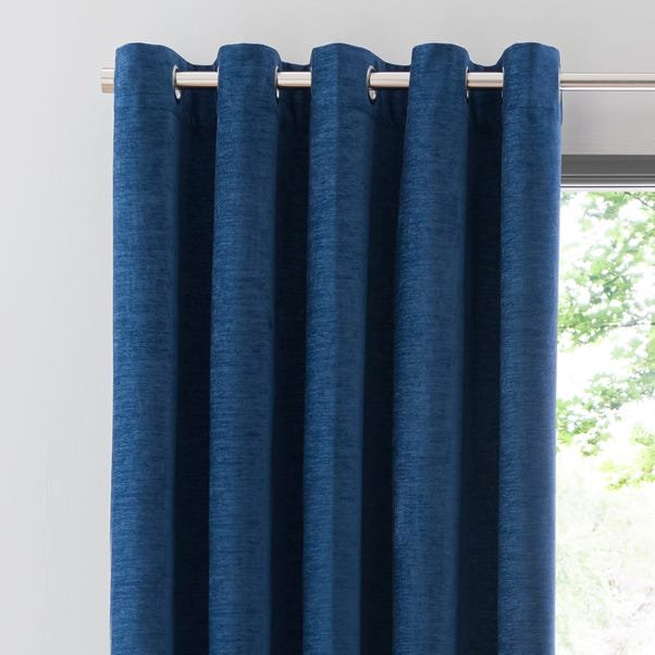 Genoa Chenille Blackout Eyelet Curtains 1
