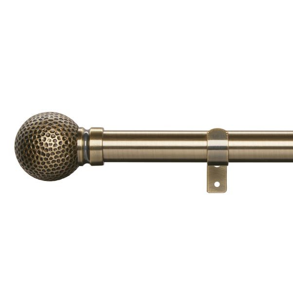 Hammered Effect Extendable Metal Eyelet Curtain Rod - Image 2