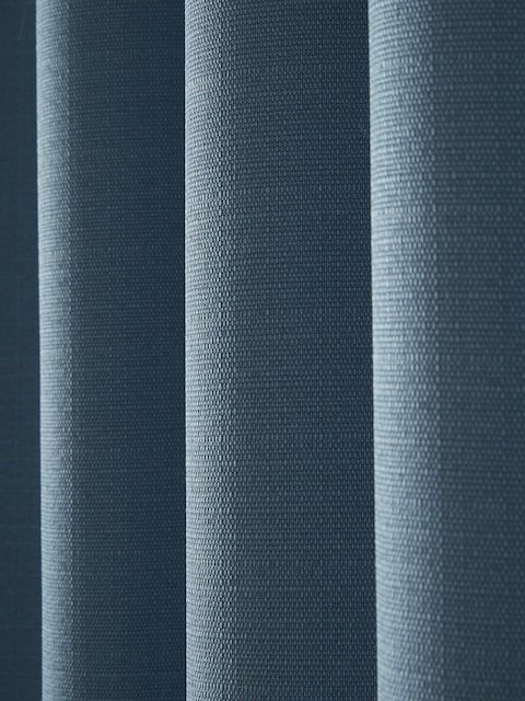 Laura Ashley Blue Dark Seaspray Stephanie Eyelet Curtains 2