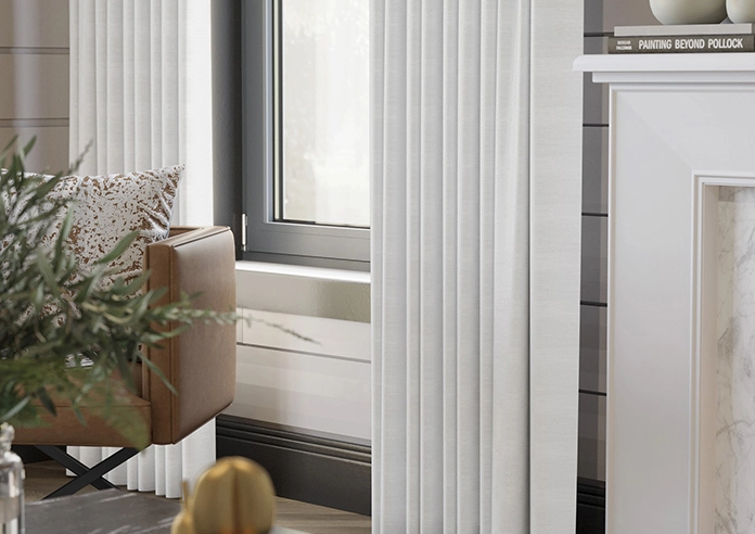 Shima Faux Silk, White 1