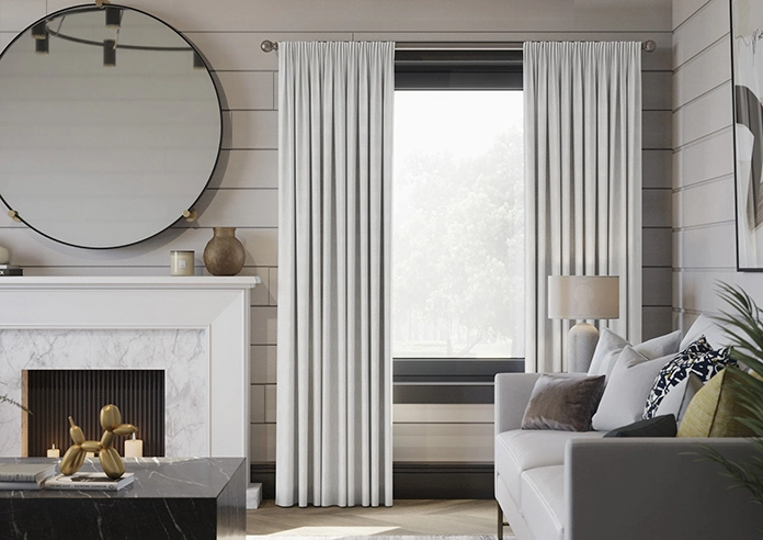 Shima Faux Silk, White