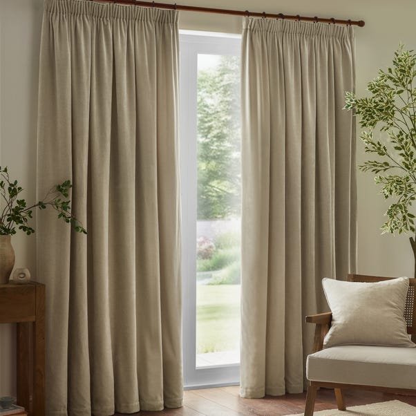 Yard Heavy Chenille Pencil Pleat Curtains