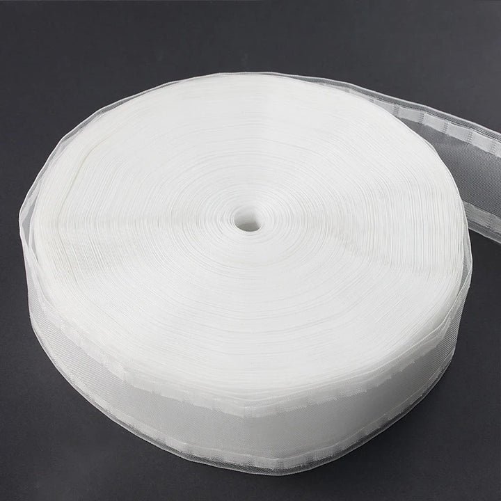 10 Meter Nylon Pinch Pleat Curtain Heading Pleat Tape