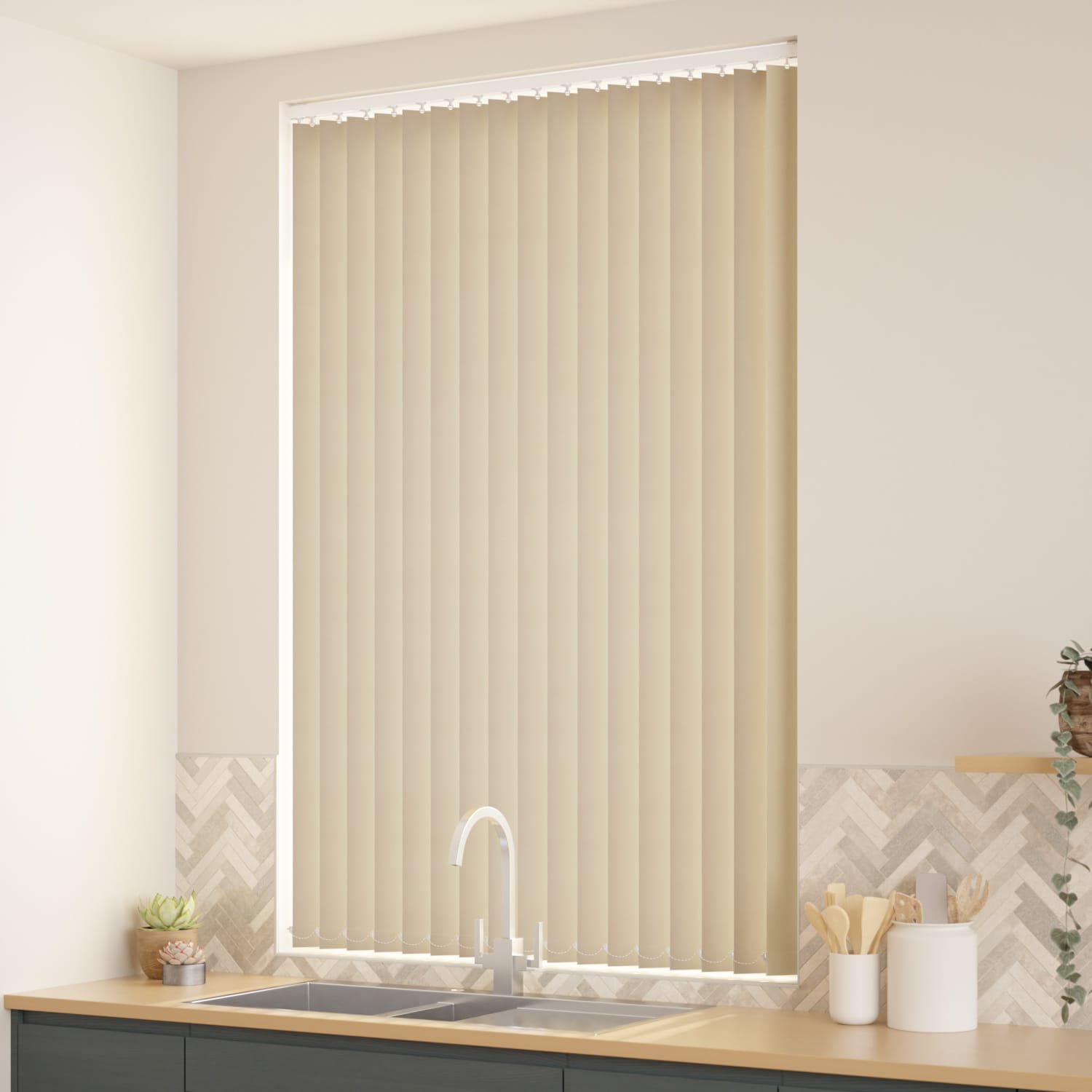 Amalfi Beige Vertical Blind - Image 2