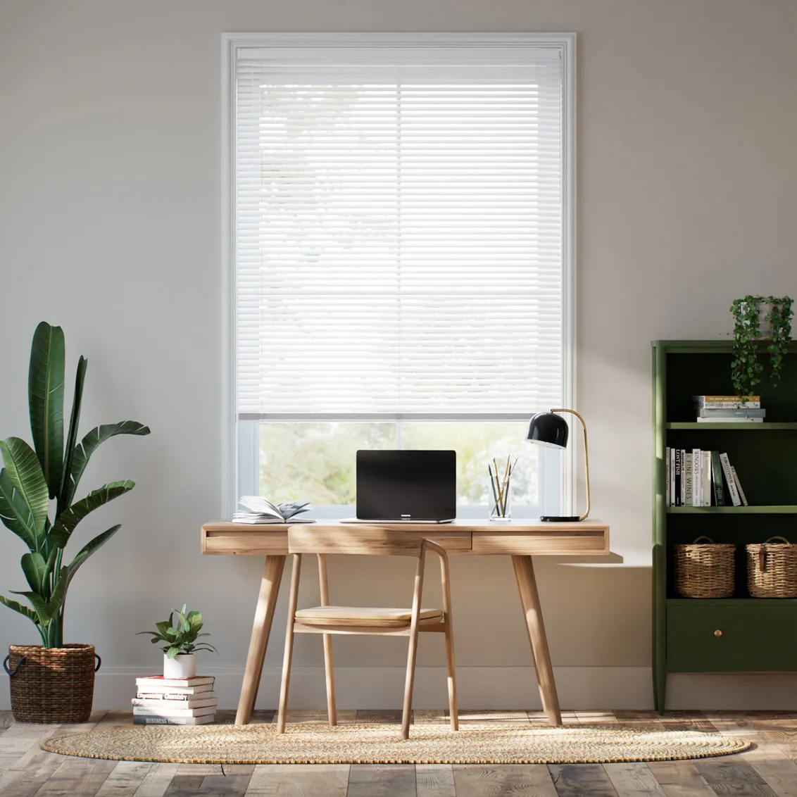 ClickLock Atelier Warmest White Venetian Blind - 25mm Sla