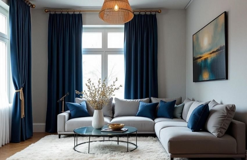 Consider in the Living Room Curtain Color Choice