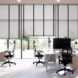 Faux Wood Office Blinds