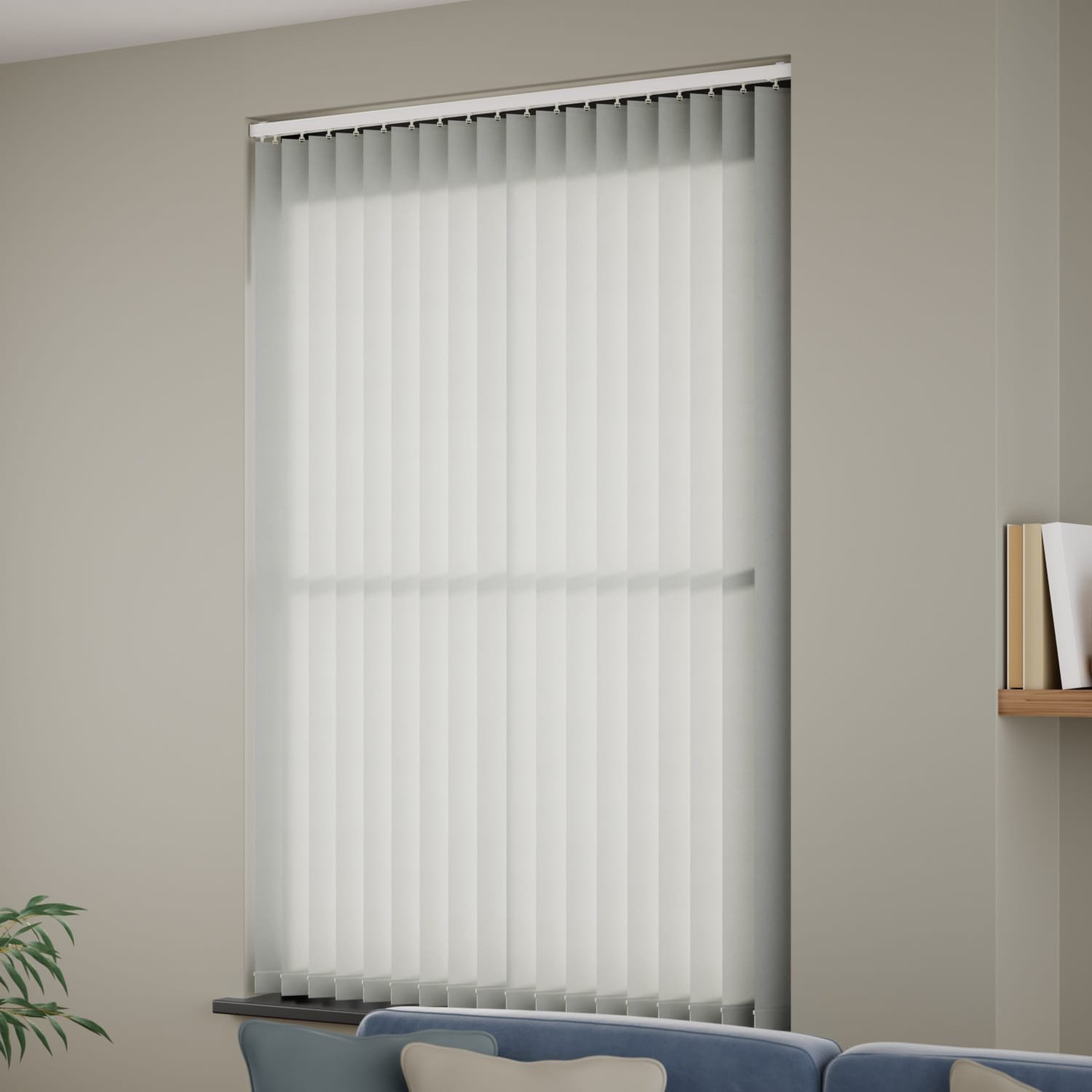 Leon Cool Grey Vertical Blind 1