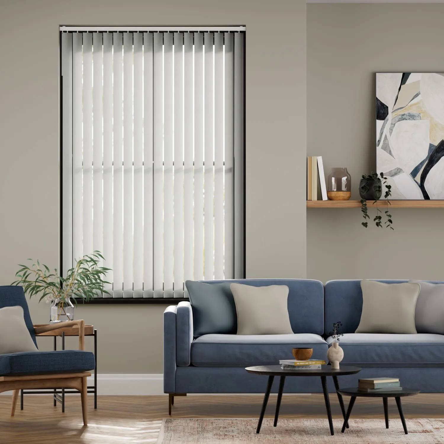 Leon Cool Grey Vertical Blind