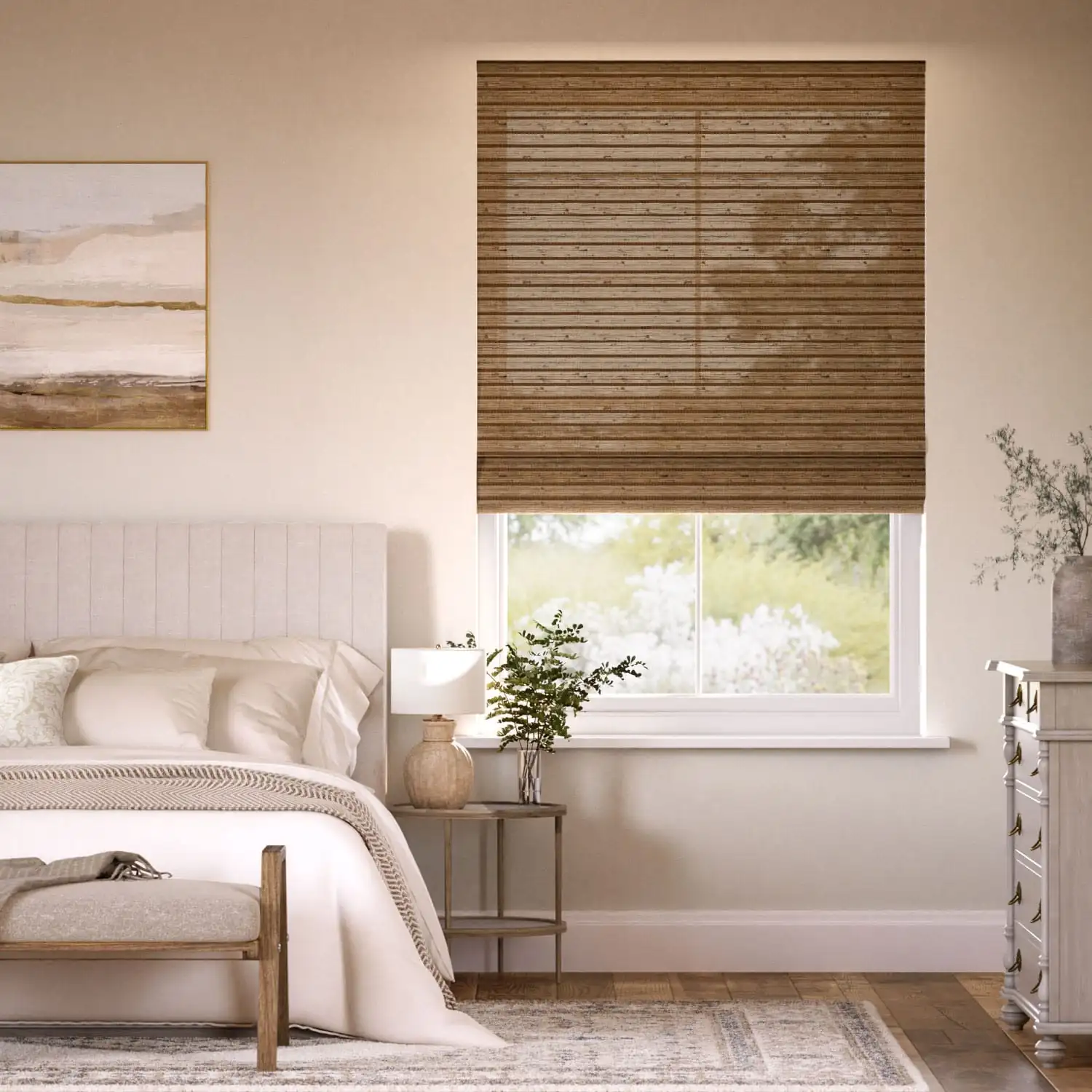 Manila Cedar Bamboo Blind