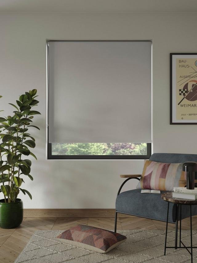 Plain Recycled Blackout Roller Blind Grey