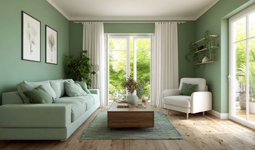 Simple Tips for Styling Curtains with Green Walls
