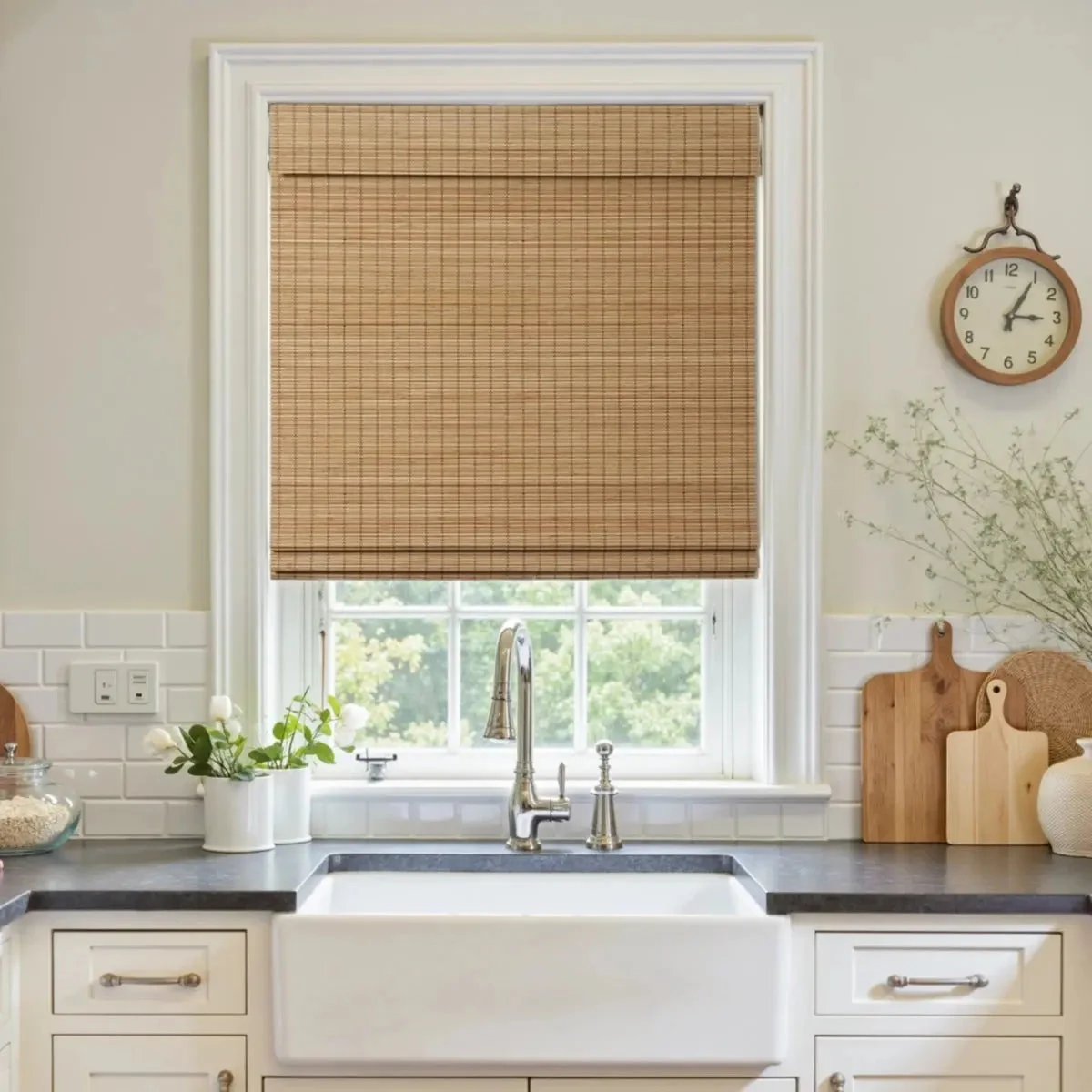 Sybil Bamboo Roman Shade