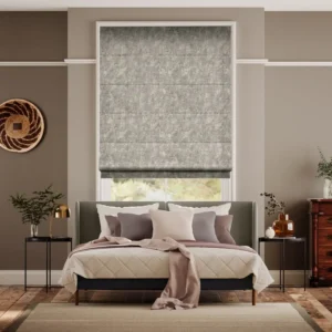 Walcot Chenille Truffle Roman Blind