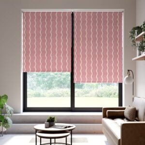 Wiggle Stripe Blackout Roller Blind