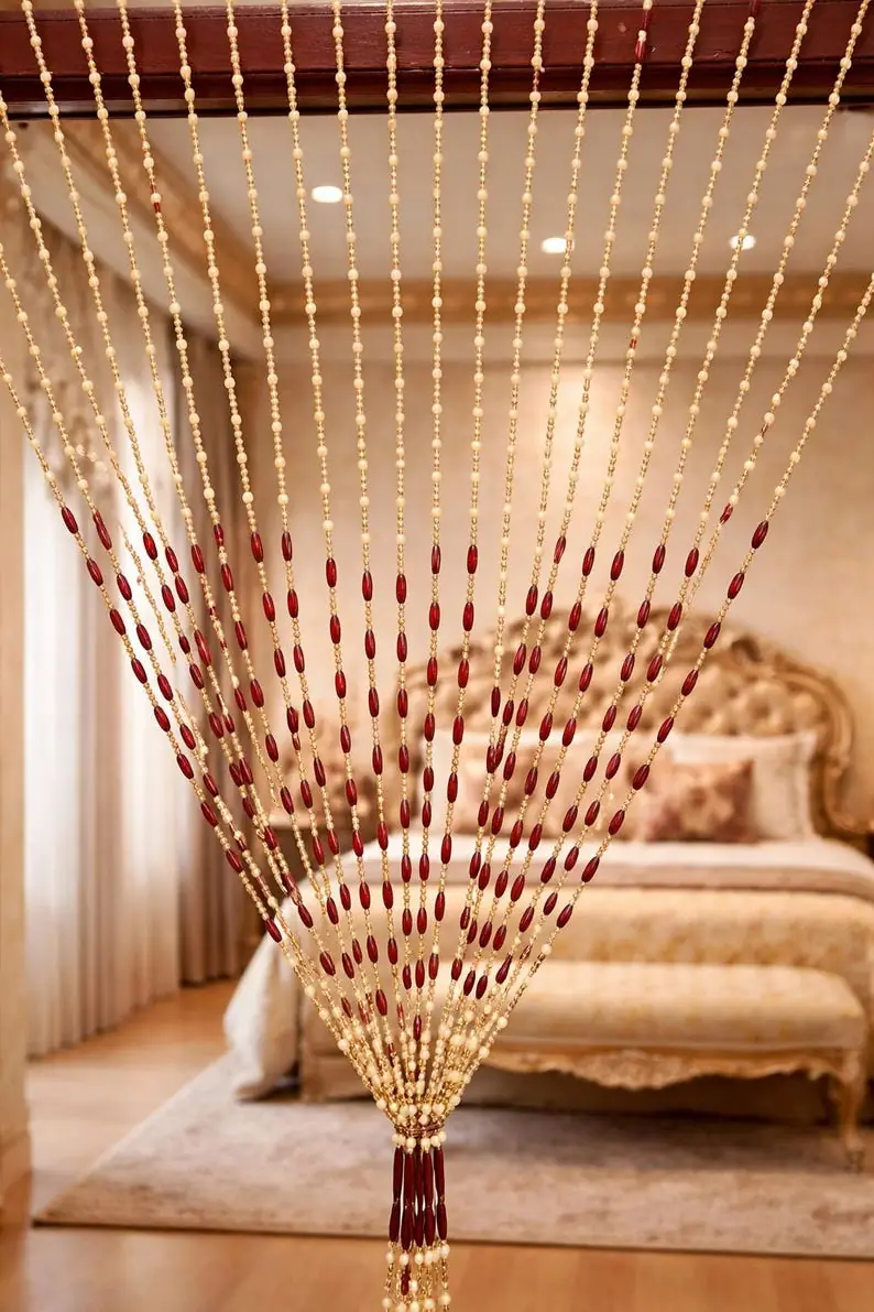 Wooden Beads Curtain Multicolor