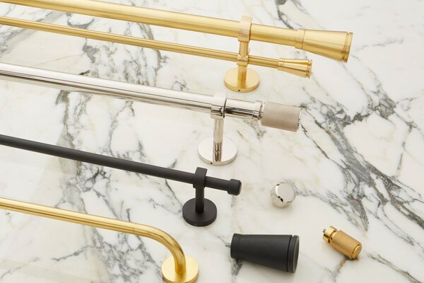 Curtain Rods Collection in Different Finish