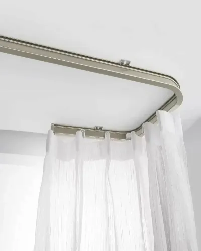 ceiling curtain rod