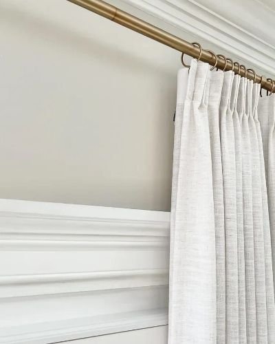 gold curtain rod