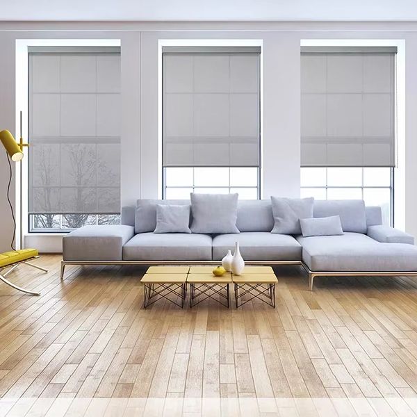 Elegant living spaces with roller blinds