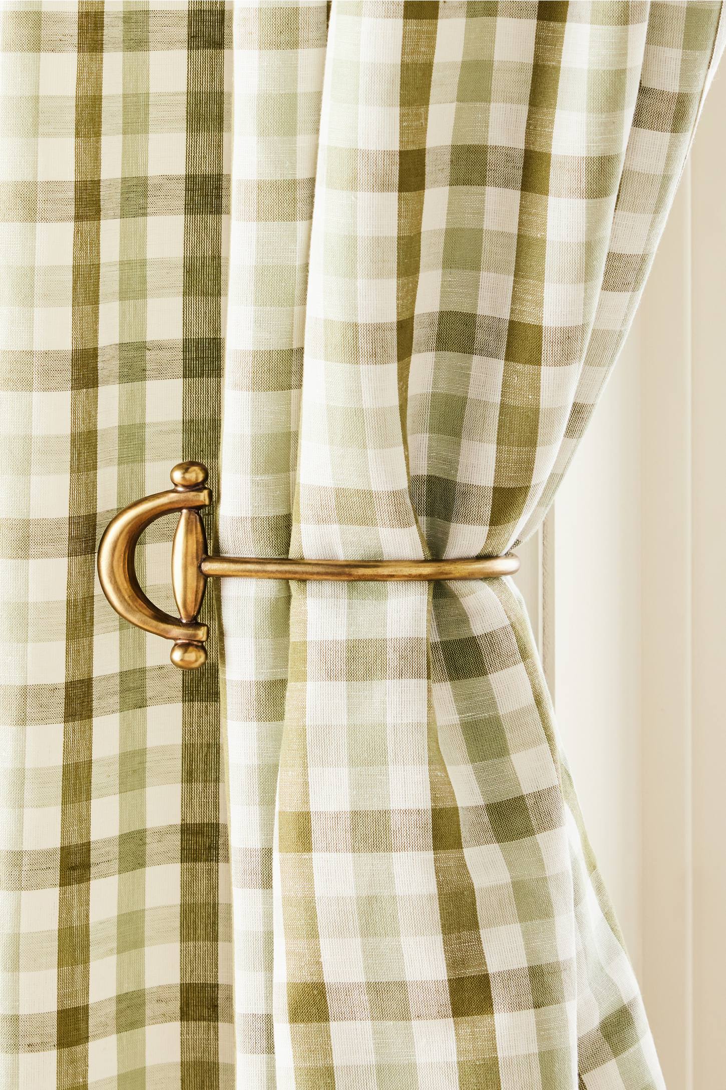 Equestrian Brass Curtain Tieback