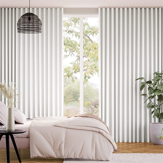 Felicity True White Motorized Curtains