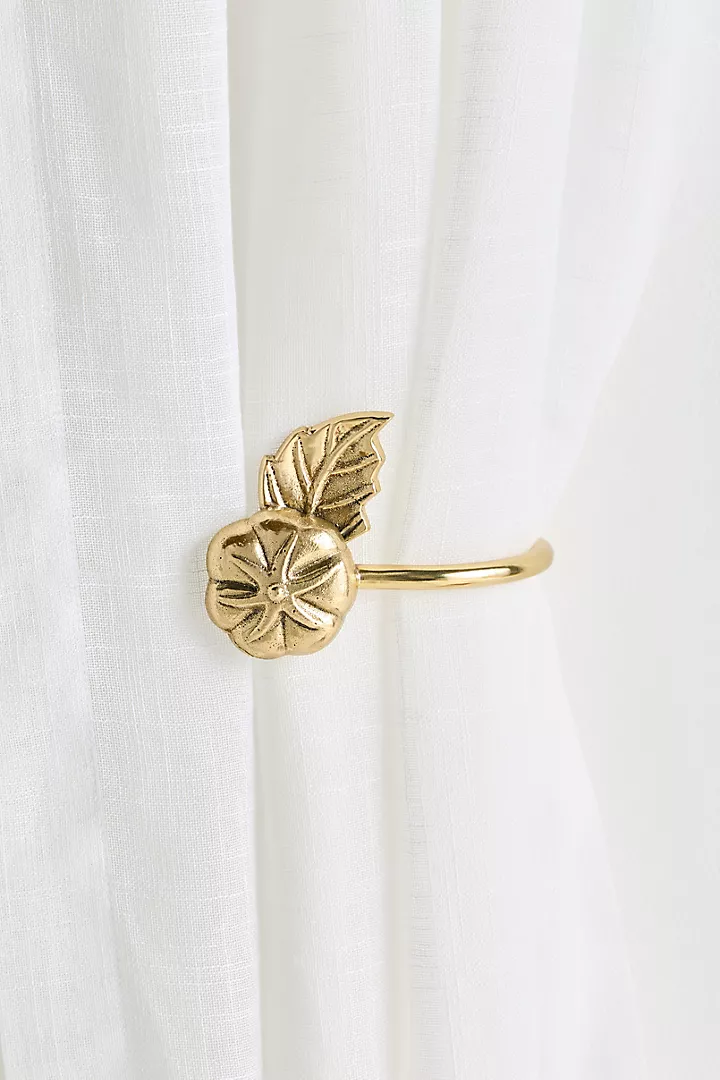 Harvest Tomato Brass Tieback