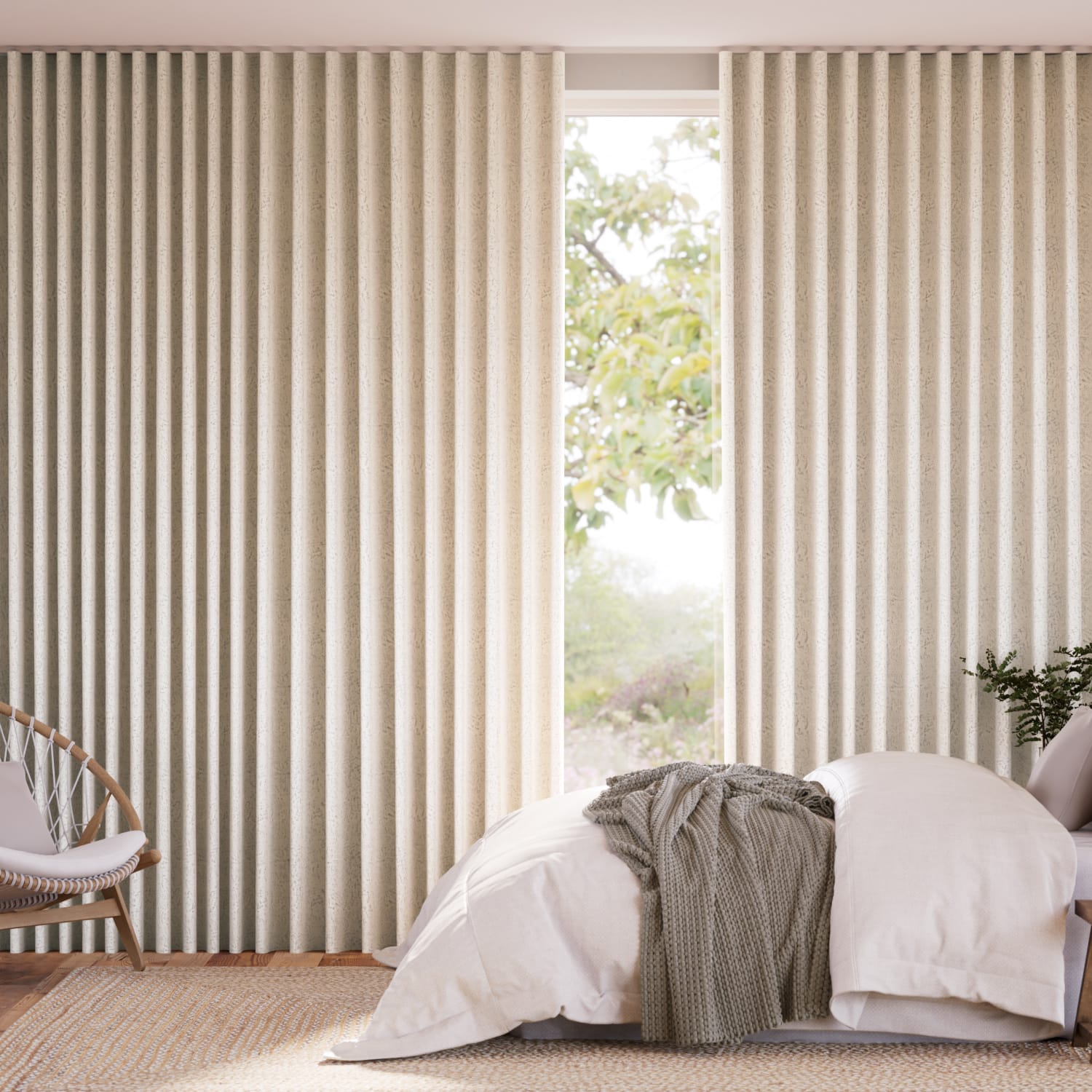 Iona Quartz Motorized Curtains