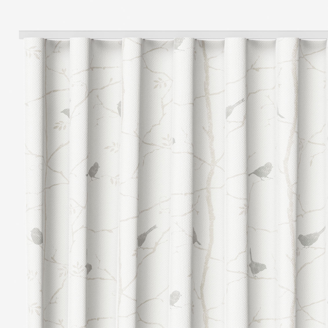 Ivory Motorized Curtains