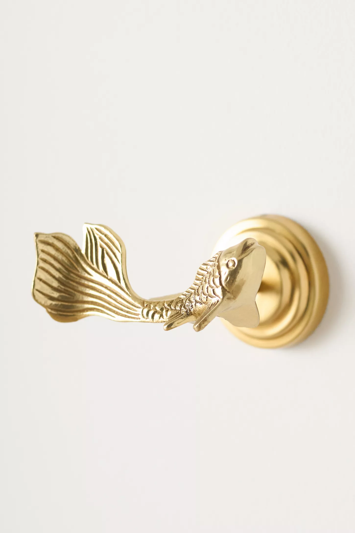 Koi Fish Solid Brass Tieback