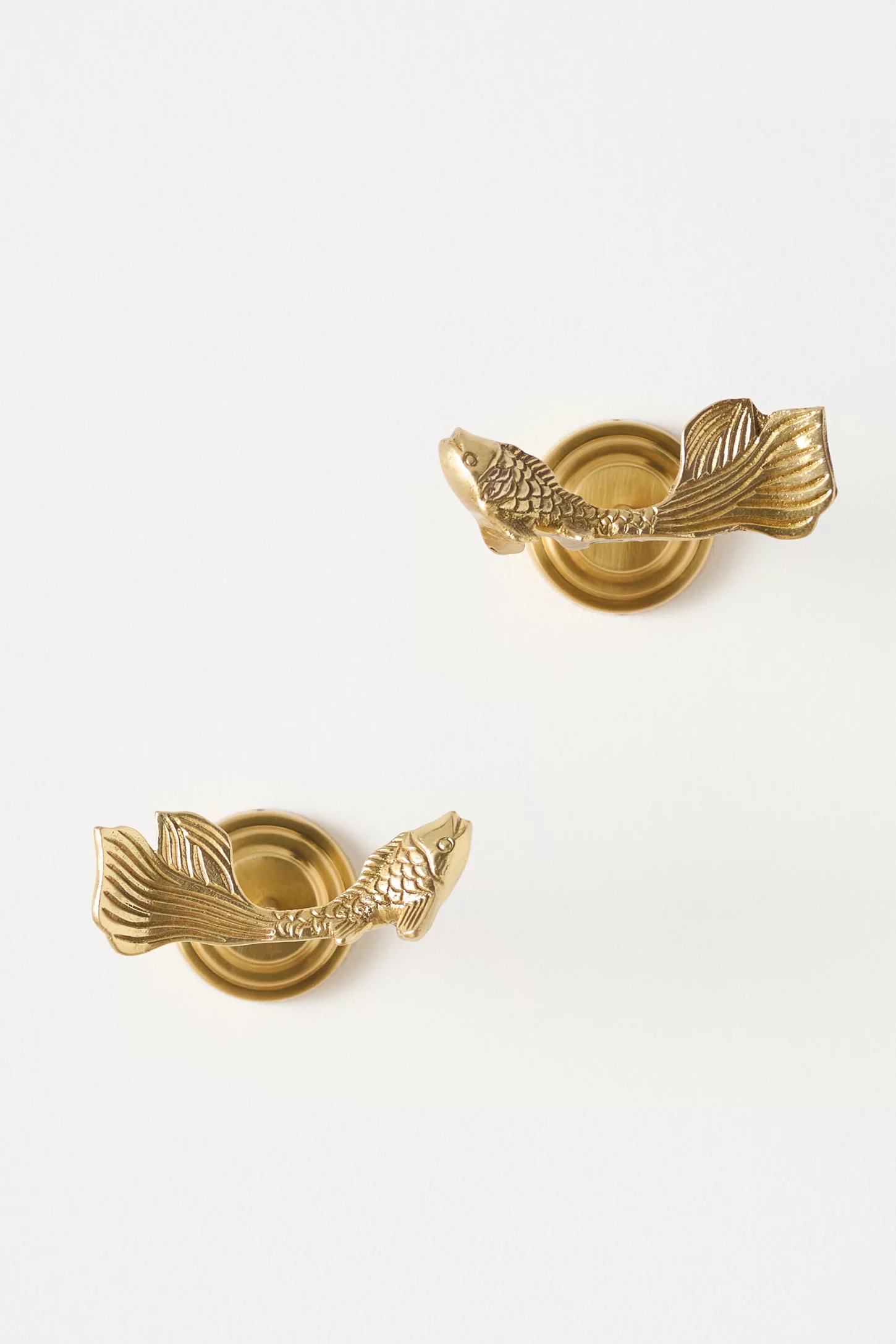 Koi Fish Solid Brass Tieback
