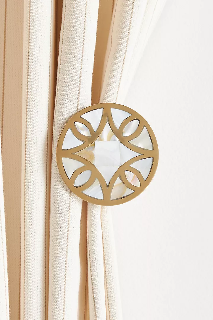 Mother-of-Pearl Curtains Tiebacks