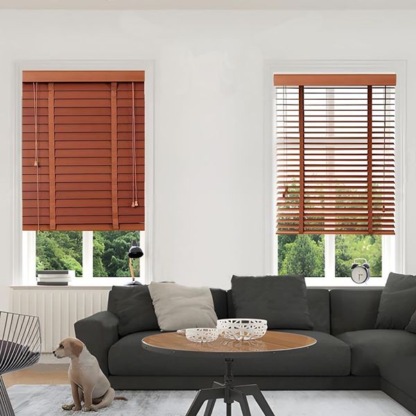 Beige Wooden Venetian Blinds