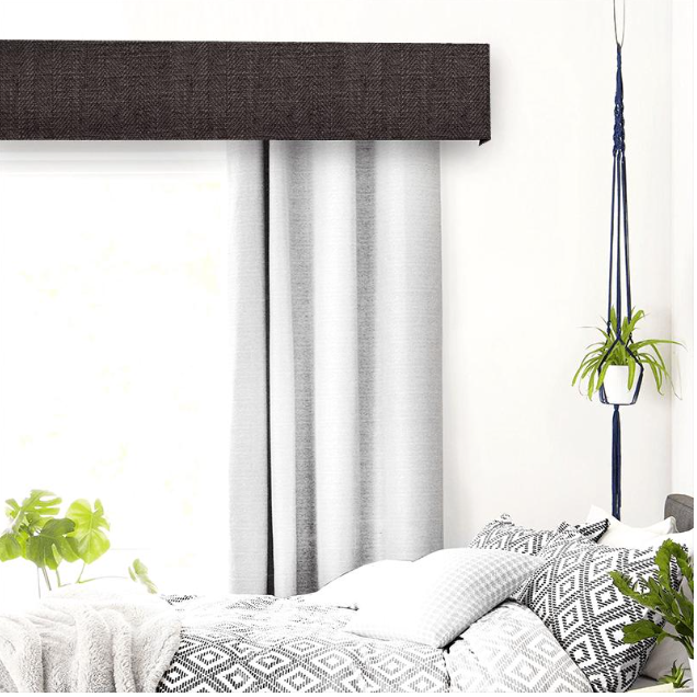 Henley Charcoal Pelmet Curtains