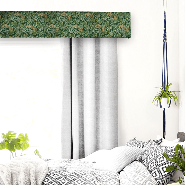 Leopard Rainforest Pelmet Curtains