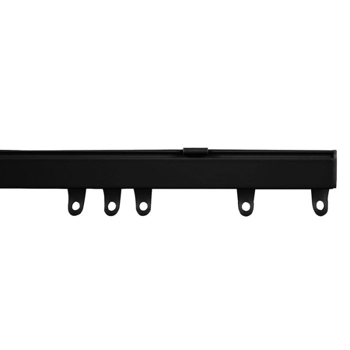 Matte Black Curtain Rail