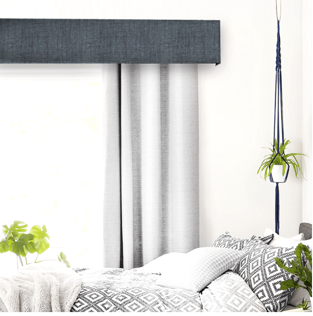 Serment Acier Pelmet Curtains