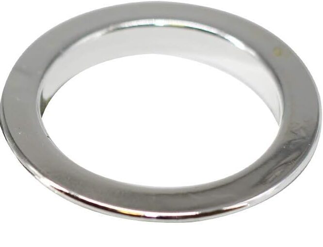 Silver Plastic Curtain Eyelets