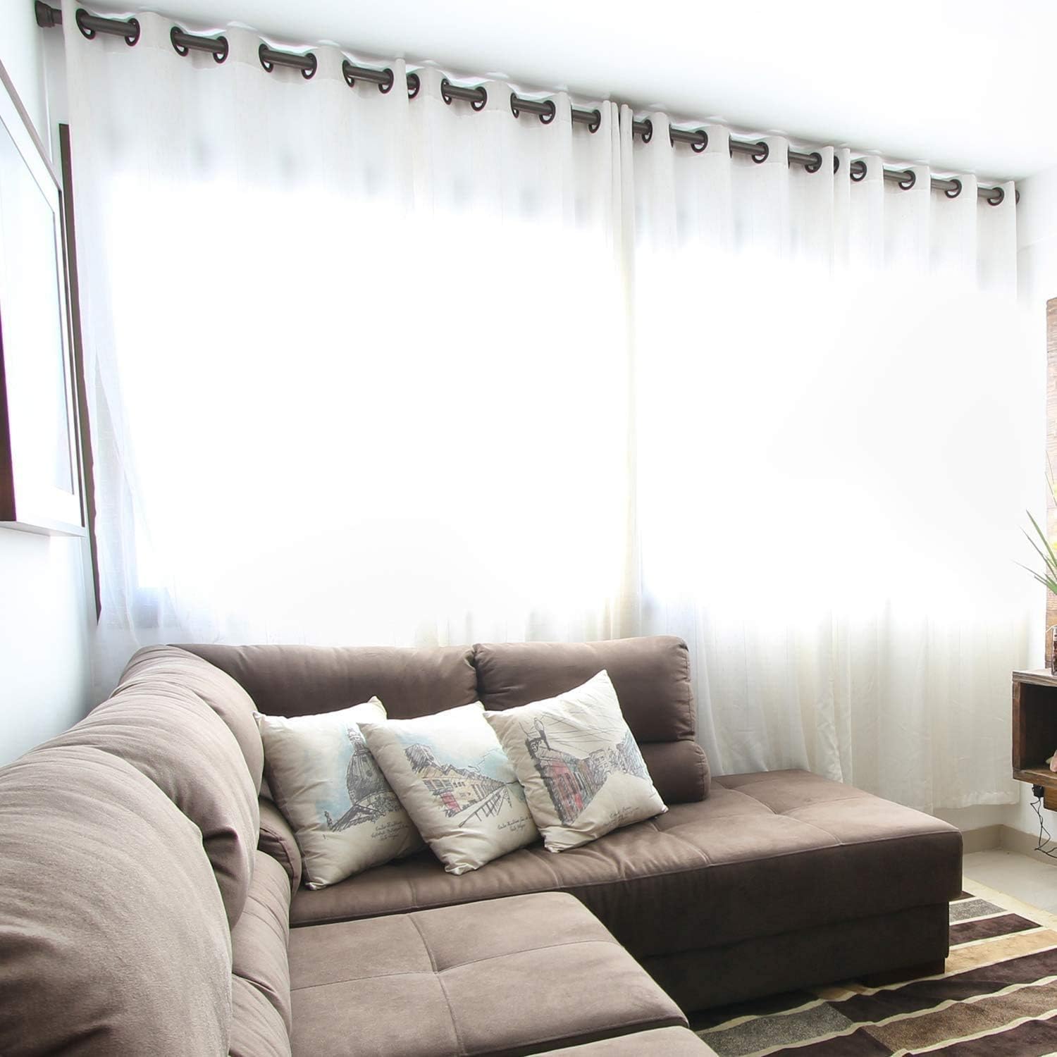 Silver Plastic Curtain Eyelets