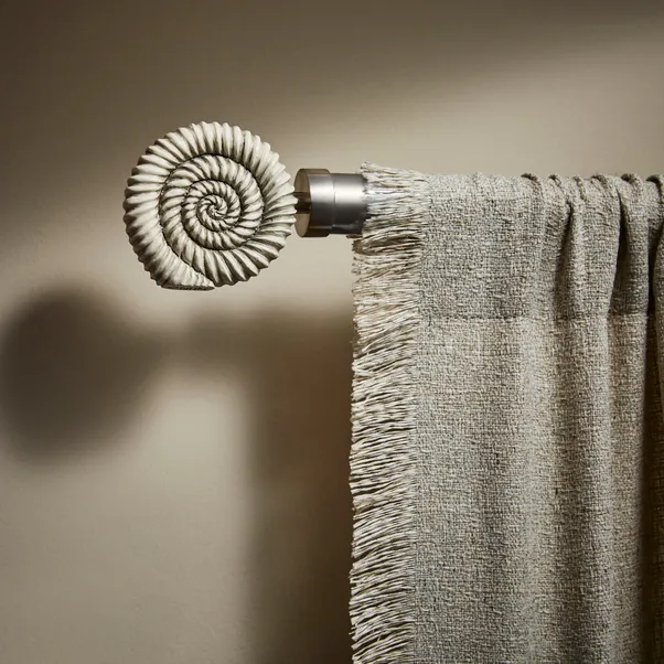 Spiral Seashell Curtain Rod Finial