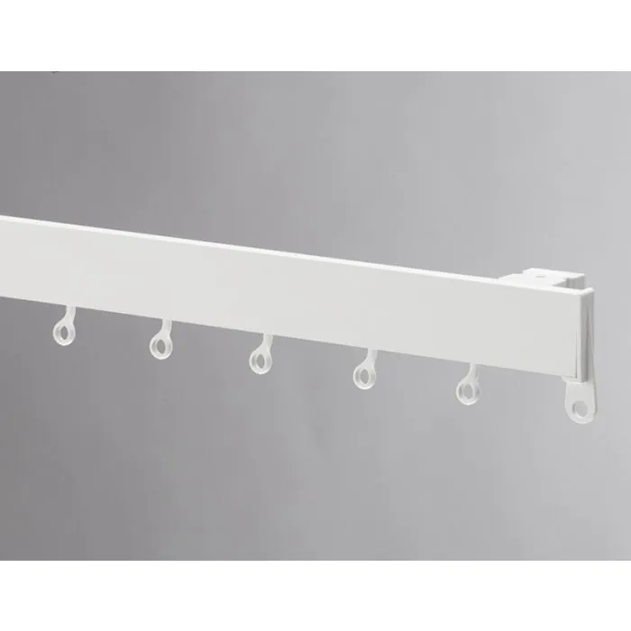 White PVC Plastic Curtain Rail