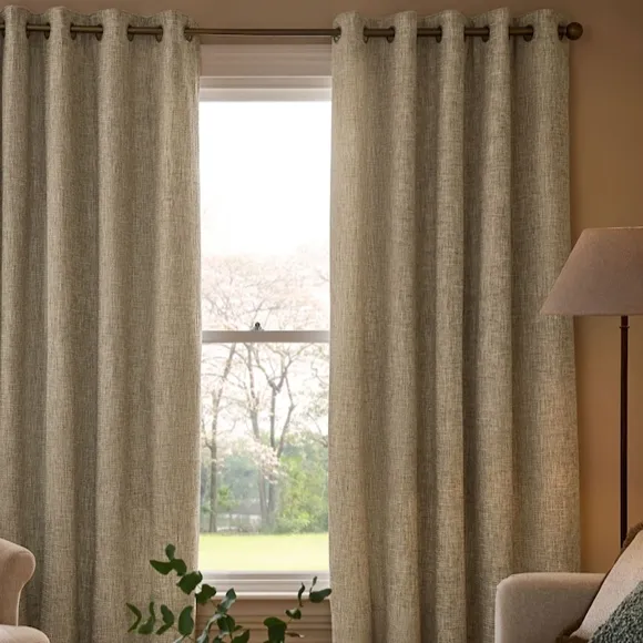 Blue Dark Navy Matte Velvet Blackout Thermal Eyelet Curtains