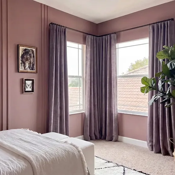 Iris Textured Faux Linen Hotel Curtains